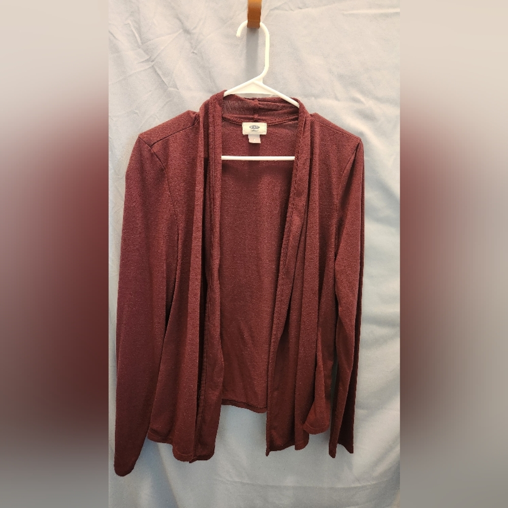 Plum colored cardigan Old Navy L